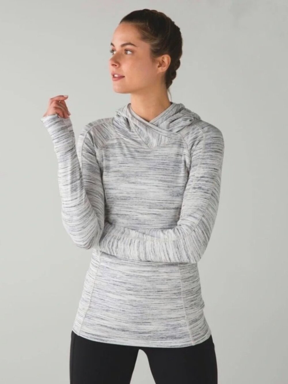 LULULEMON Hooded THINK FAST SPACE DYE Pullover